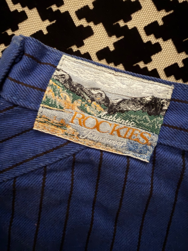 Rare!!! Vintage Blue Pinstripe Rockies